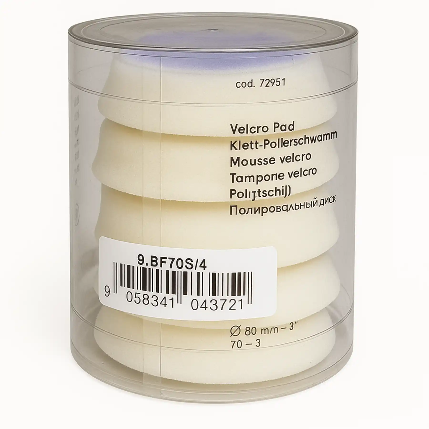 D-A Ultra Fine Polishing Foam White Pad 50/70MM (9.BF70S) 4Pcs