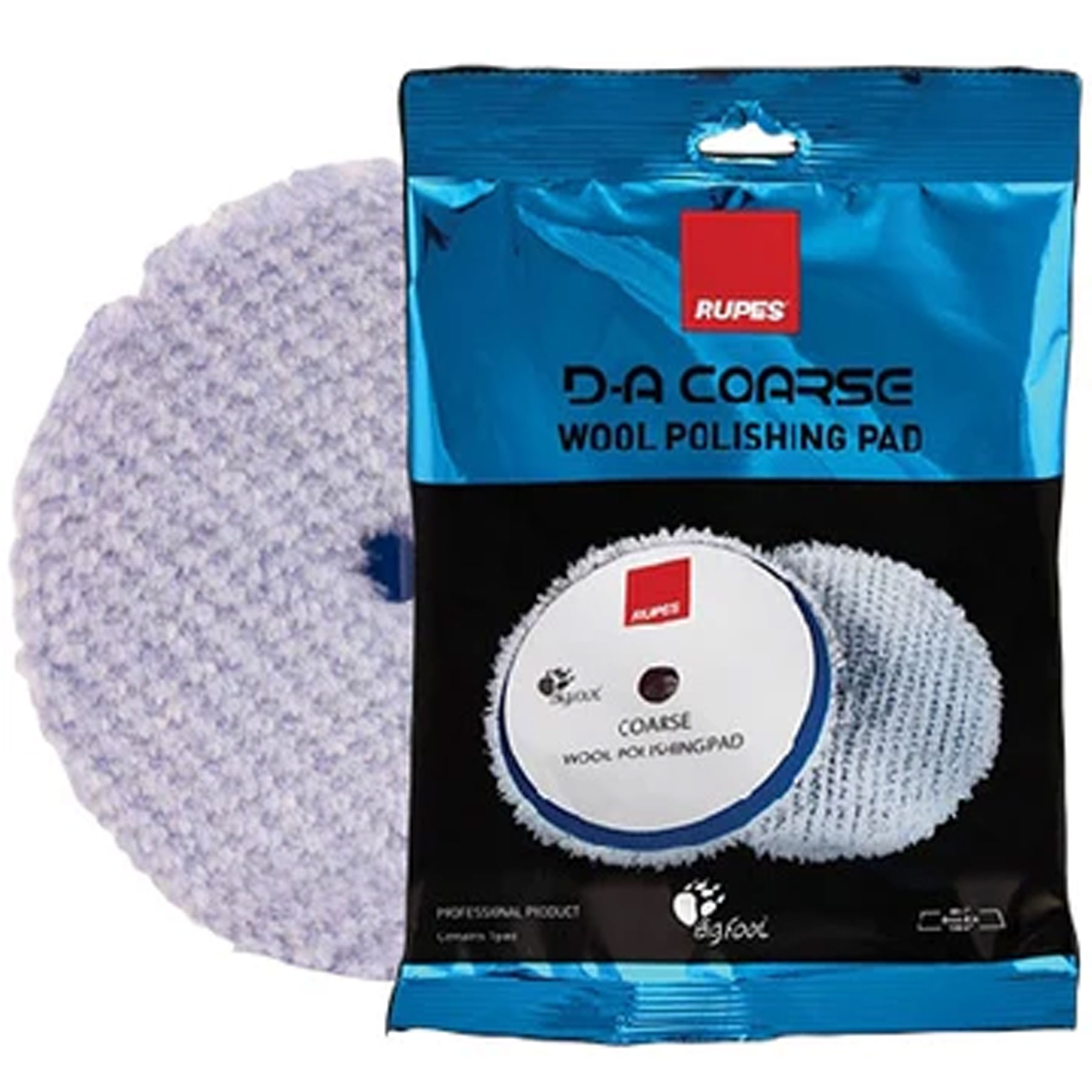 D-A Coarse Wool Polishing Pad Blue 150/170mm (9.BW180H)