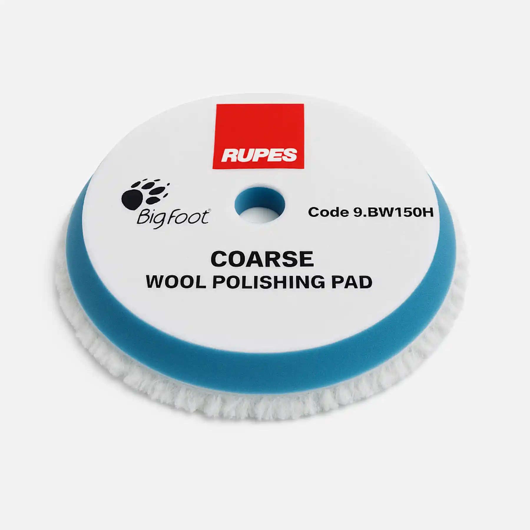 Rupes DA Coarse Wool Polishing Pad Blue 130/145mm (9.NW130H) 5 Inch