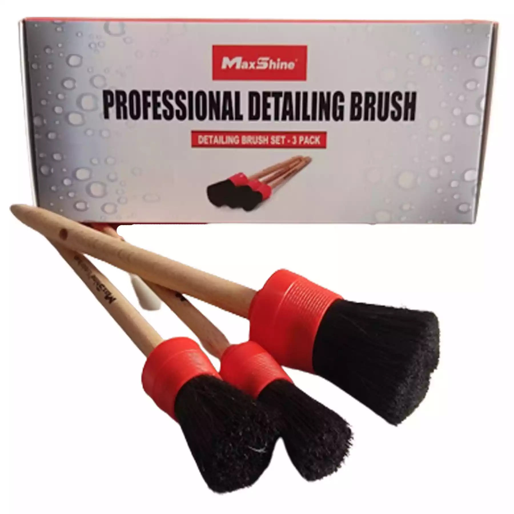 Professional Detailing Brush Set - 3 Pack