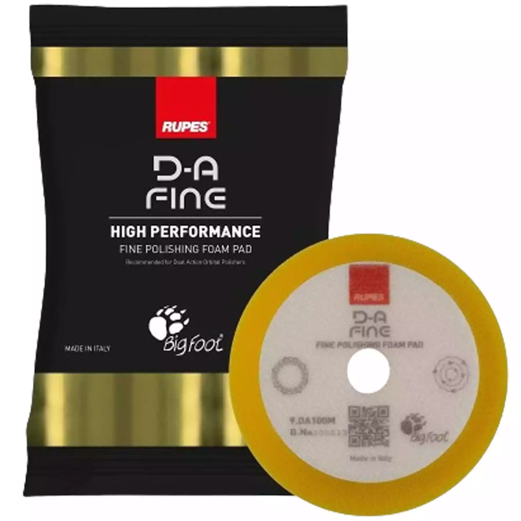 D-A Fine Polishing Foam Yellow Pad 80/100mm (9.DA100M)