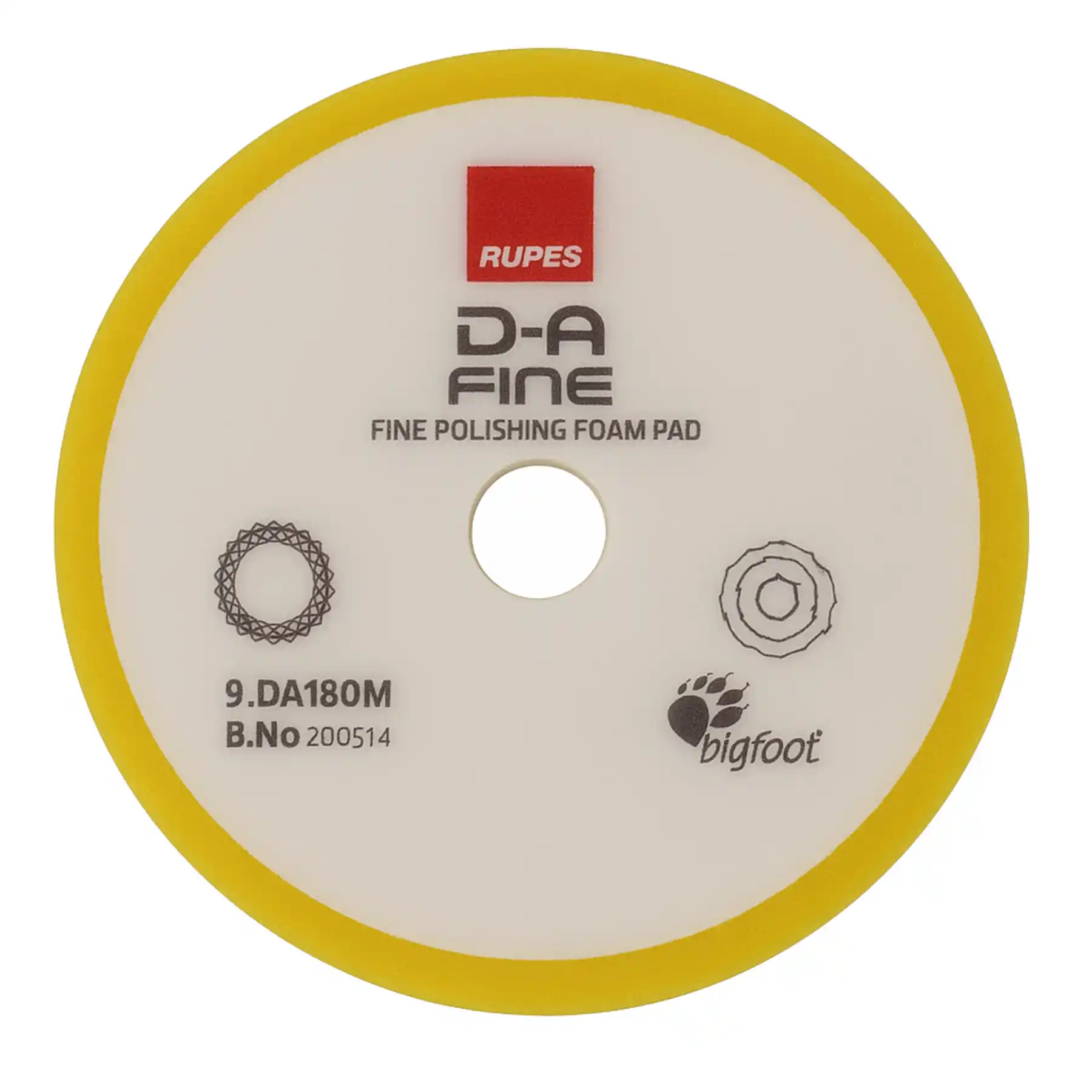 D-A Fine Polishing Foam Yellow Pad 150/180mm (9.DA180M)