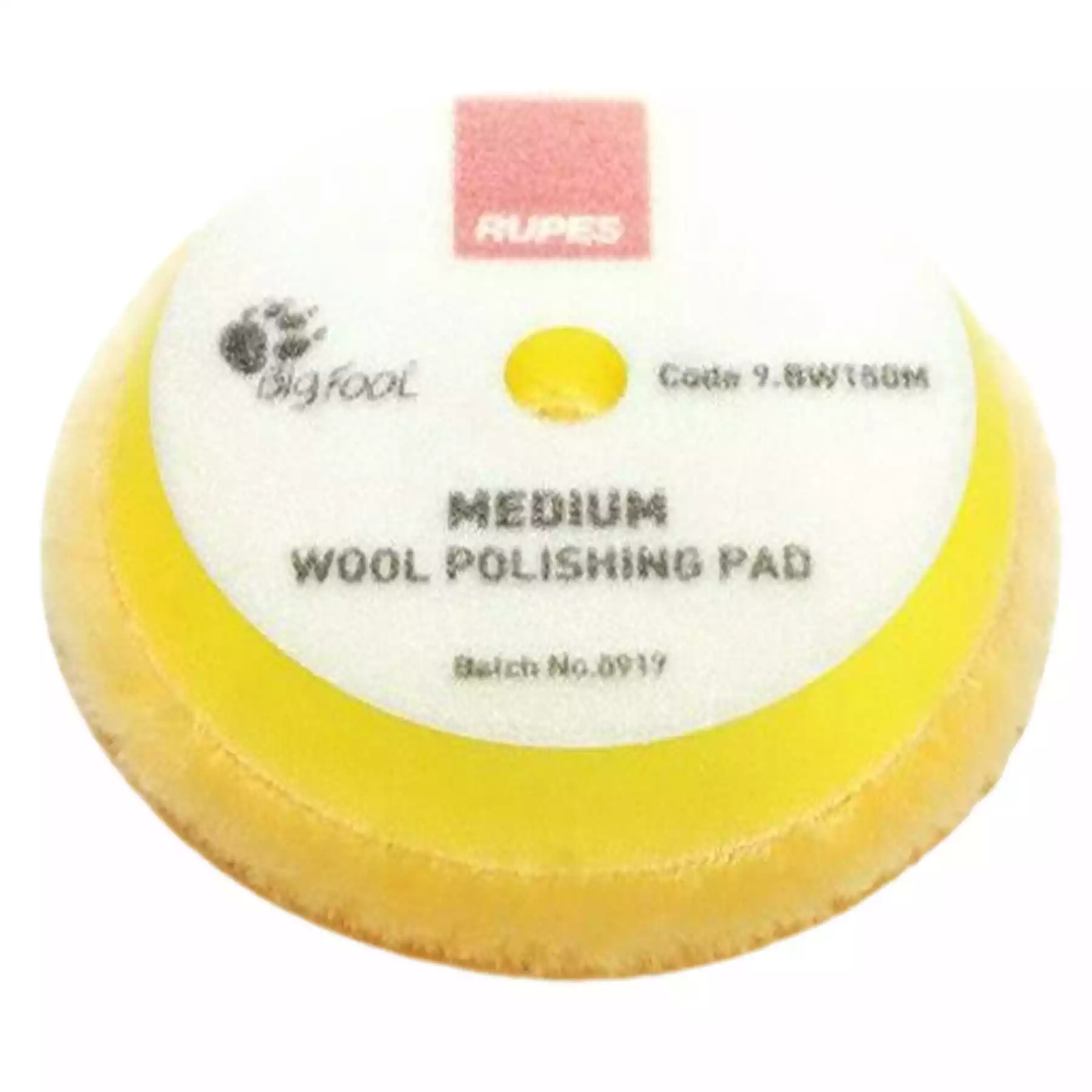 D-A Medium Yellow Wool Polishing Pad 130/145mm (9.BW150M)