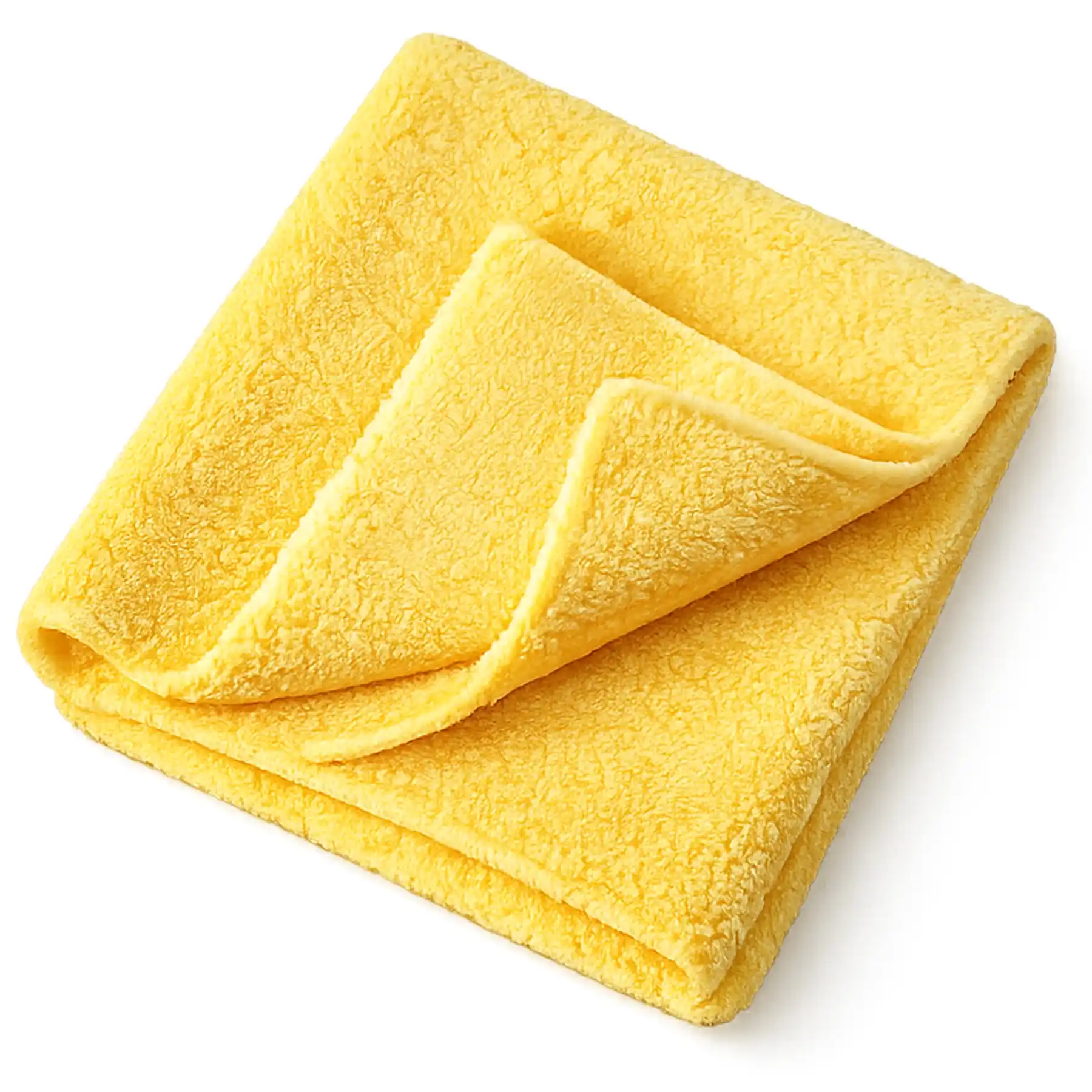 400Gsm Microfiber Cloth 40x40 - Yellow Edgeless