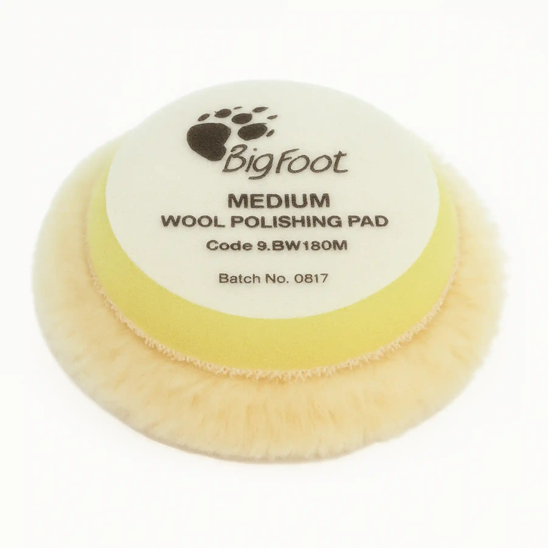 D-A Medium Yellow Wool Polishing Pad 80/90mm (9.BW100M)
